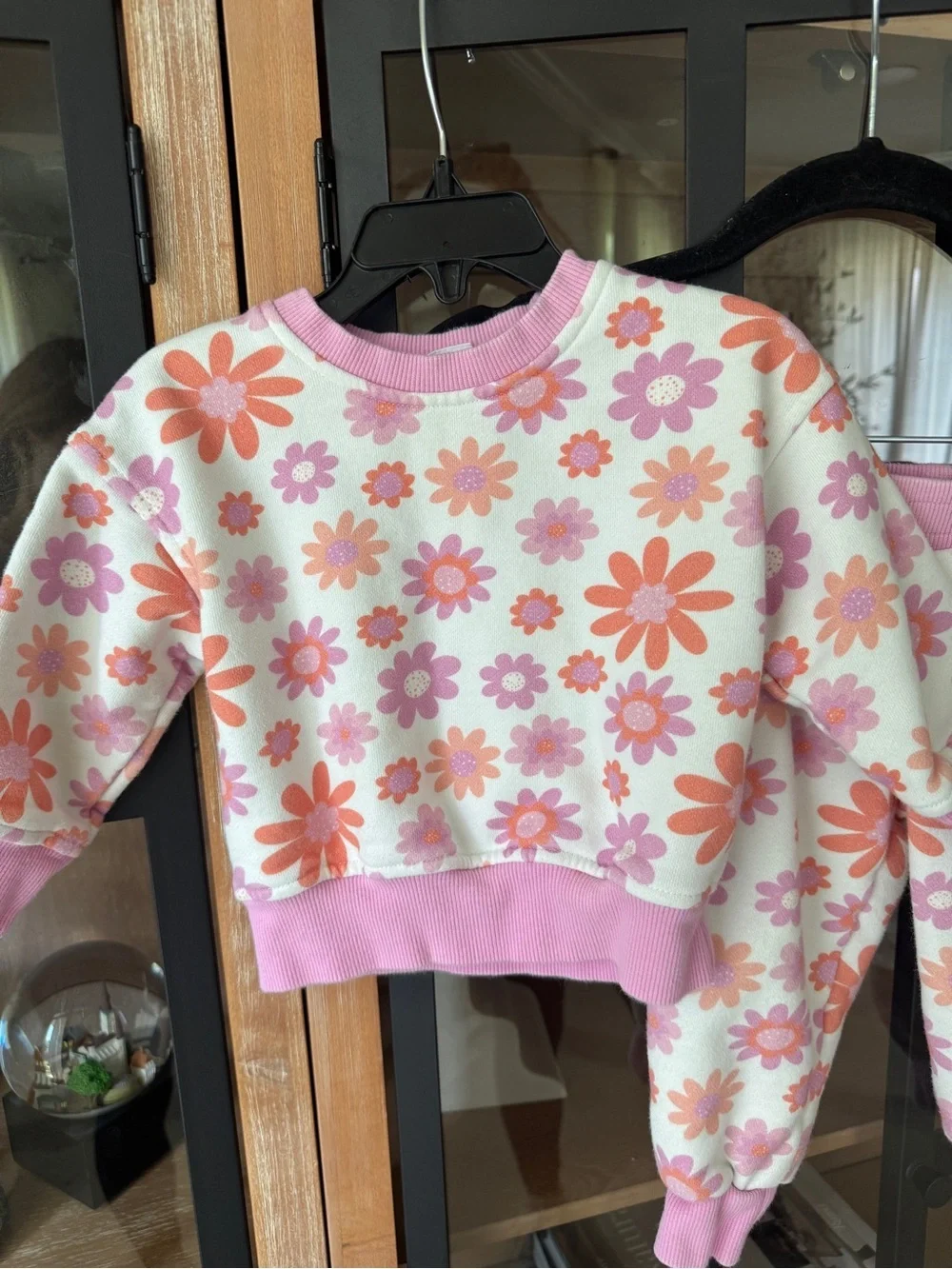 Poppy Kids daisy set sweatshirt joggers sweatpants pullover groovy toddler girl